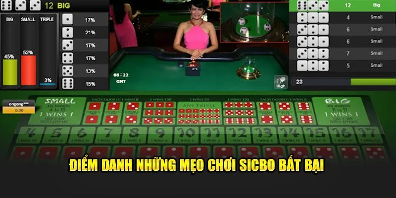 Điểm danh những mẹo chơi Sicbo bất bại